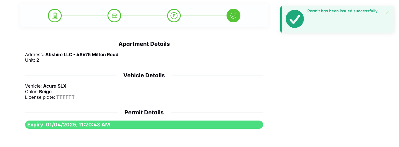 Step 5: Registration Confirmation